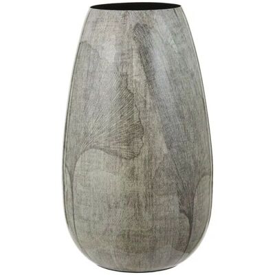 Höffner Vase ¦ grau ¦ Metall ¦ Maße (cm): B: 18 H: 30 Höffner Vase ¦ grau ¦ Metall ¦ Maße (cm): B: 18 H: 30