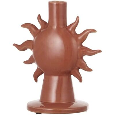 Höffner Kerzenständer Sonne ¦ braun ¦ Keramik ¦ Maße (cm): B: 16,5 H: 19 T: 11.0 Höffner Kerzenständer Sonne ¦ braun ¦ Keramik ¦ Maße (cm): B: 16,5 H: 19 T: 11.0
