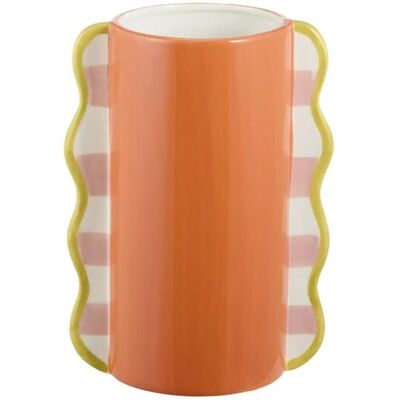 Höffner Vase ¦ orange ¦ Dolomite ¦ Maße (cm): B: 17,5 H: 23,5 T: 12.5 Höffner Vase ¦ orange ¦ Dolomite ¦ Maße (cm): B: 17,5 H: 23,5 T: 12.5