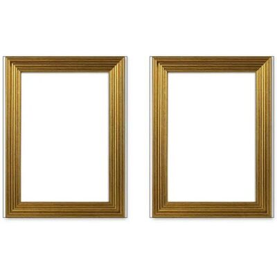 Höffner Bilderrahmen 10x15 cm 2er-Set ¦ gold ¦ Glas ¦ Maße (cm): B: 10 H: 15 T: 1.3 Höffner Bilderrahmen 10x15 cm 2er-Set ¦ gold ¦ Glas ¦ Maße (cm): B: 10 H: 15 T: 1.3