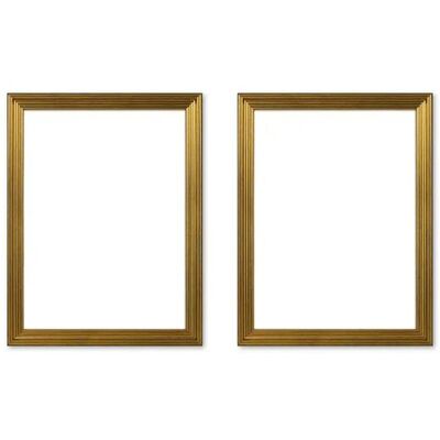 Höffner Bilderrahmen 18x24 cm 2er-Set ¦ gold ¦ Glas ¦ Maße (cm): B: 18 H: 24 T: 1.3 Höffner Bilderrahmen 18x24 cm 2er-Set ¦ gold ¦ Glas ¦ Maße (cm): B: 18 H: 24 T: 1.3