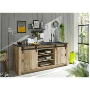 Höffner Kombi 1PPAK7 ¦ holzfarben ¦ Maße (cm): B: 201 H: 93 Höffner Kombi 1PPAK7 ¦ holzfarben ¦ Maße (cm): B: 201 H: 93