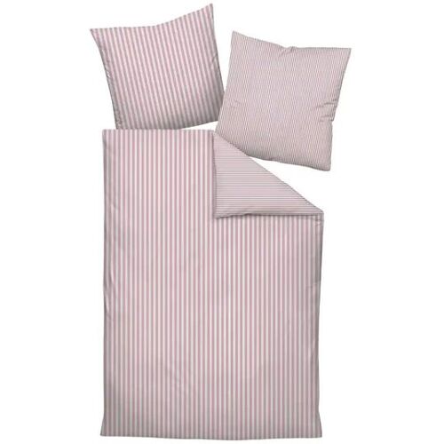 Janine Wendesatin-Bettwäsche  Streifen ¦ rosa/pink ¦ Maße (cm): B: 135