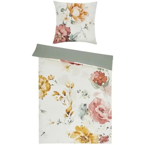 como Satin Wende-Bettwäsche  Floral lake ¦ mehrfarbig ¦ Maße (cm): B: 135