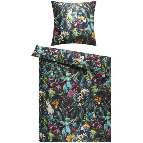 indigo Mako-Satin Bettwäsche  Holiday ¦ mehrfarbig ¦ Maße (cm): B: 135