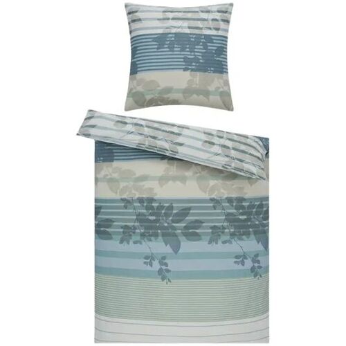 como Satin Bettwäsche  Nature Stripes ¦ mehrfarbig ¦ Maße (cm): B: 135