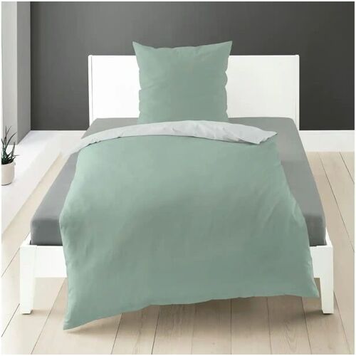 Bierbaum Renforce Bettwäsche   ¦ grün ¦ Maße (cm): B: 135 H: 1