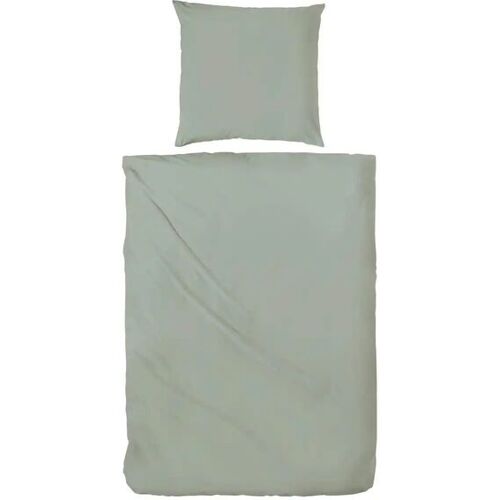 Höffner Stone-Washed Bettwäsche   ¦ grün ¦ Maße (cm): B: 155 H: 1