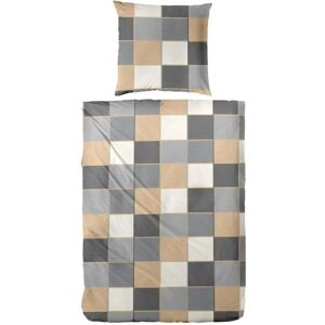 Höffner Bettwäsche-Set ¦ grau ¦ Maße (cm): B: 135 H: 1 Höffner Bettwäsche-Set ¦ grau ¦ Maße (cm): B: 135 H: 1