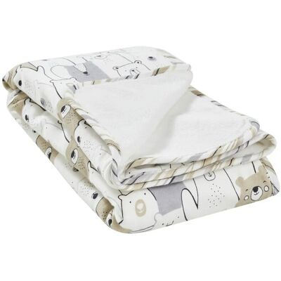 Uups Kuscheldecke Tummelbär ¦ weiß ¦ 100% Baumwolle ¦ Maße (cm): B: 75 Uups Kuscheldecke Tummelbär ¦ weiß ¦ 100% Baumwolle ¦ Maße (cm): B: 75