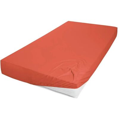 Primera Mako-Feinjersey Spannbettlaken - 140-160x200cm - Orange Primera Mako-Feinjersey Spannbettlaken - 140-160x200cm - Orange