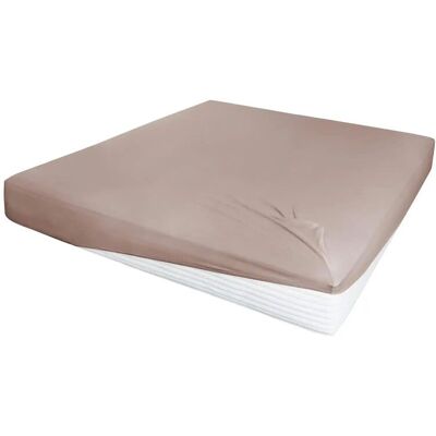 Höffner Jersey-Elastan Boxspringlaken ¦ braun ¦ Maße (cm): B: 100 H: 28 Höffner Jersey-Elastan Boxspringlaken ¦ braun ¦ Maße (cm): B: 100 H: 28