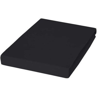Janine Hochwertiges Schwarzes Elastisches Spannbettlaken - Bettwäsche Janine Hochwertiges Schwarzes Elastisches Spannbettlaken - Bettwäsche