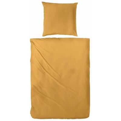 Hugo - Gelbe Satin-Bettwäsche-Set - Bettwäsche Hugo - Gelbe Satin-Bettwäsche-Set - Bettwäsche