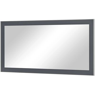 Möbel Kraft Grauer MDF Glas 120x60cm Spiegel - Garderobe & Kleiderstange Möbel Kraft Grauer MDF Glas 120x60cm Spiegel - Garderobe & Kleiderstange