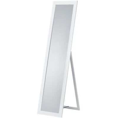 Sconto Weiß Glas Holz Standspiegel - Dekoration Sconto Weiß Glas Holz Standspiegel - Dekoration