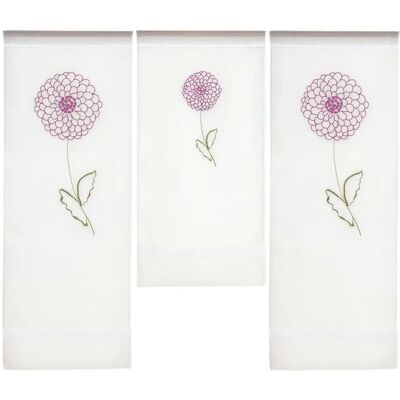 Höffner 3er-Set Miniflächen Vorhang ¦ lila/violett ¦ Synthetik ¦ Maße (cm): B: 90 H: Höffner 3er-Set Miniflächen Vorhang ¦ lila/violett ¦ Synthetik ¦ Maße (cm): B: 90 H: