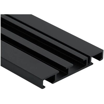 Mydeco Vorhangschiene Level 2-Lauf ¦ schwarz ¦ Aluminium ¦ Maße (cm): B: 200 Mydeco Vorhangschiene Level 2-Lauf ¦ schwarz ¦ Aluminium ¦ Maße (cm): B: 200
