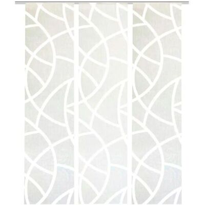 HOME WOHNIDEEN CASSÉ Weiß 245cm Schiebegardine - Sliding Curtain HOME WOHNIDEEN CASSÉ Weiß 245cm Schiebegardine - Sliding Curtain