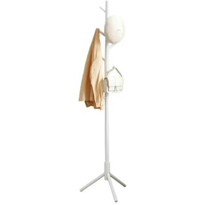 SONGMICS VASAGLE Weißer Garderobenständer - Verstellbar, 8 Haken, 47x175cm SONGMICS VASAGLE Weißer Garderobenständer - Verstellbar, 8 Haken, 47x175cm