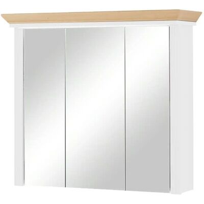 Sconto Valparaiso Weiß 3-Türiger Spiegelschrank - Badezimmermöbel Sconto Valparaiso Weiß 3-Türiger Spiegelschrank - Badezimmermöbel