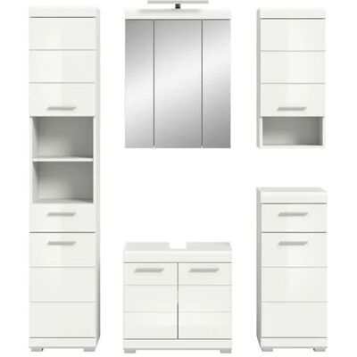 Höffner Badmöbel-Set SCHLOONSEE 5 teilig inklusive LED Beleuchtung bestehend aus: Höffner Badmöbel-Set SCHLOONSEE 5 teilig inklusive LED Beleuchtung bestehend aus: