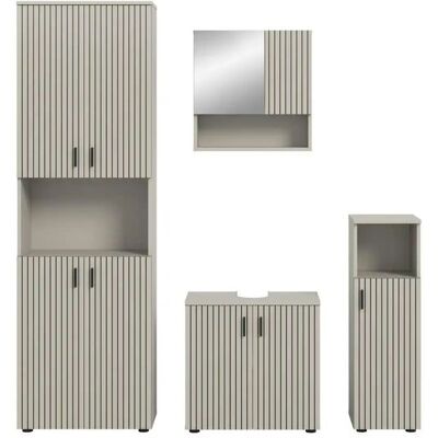 Höffner Badkombination ¦ beige ¦ Maße (cm): B: 180 H: 192 Höffner Badkombination ¦ beige ¦ Maße (cm): B: 180 H: 192