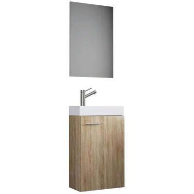 Höffner Badkombination ¦ holzfarben ¦ Maße (cm): B: 41 H: 130 Höffner Badkombination ¦ holzfarben ¦ Maße (cm): B: 41 H: 130