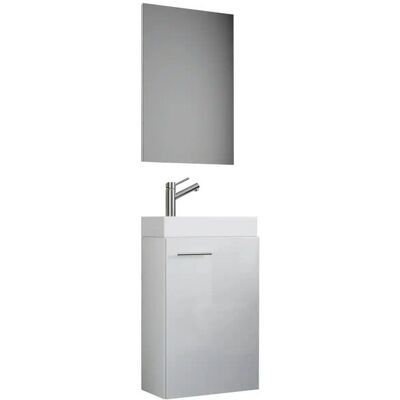 VCM Weißes Badezimmer-Set - Slito 3-teilig für Gäste-WC VCM Weißes Badezimmer-Set - Slito 3-teilig für Gäste-WC