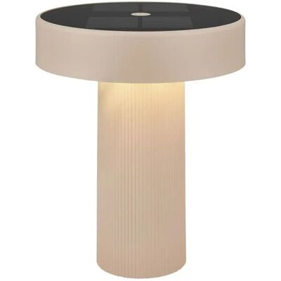 Höffner Akku Solar Tischleuchte ¦ beige ¦ Maße (cm): H: 20 Ø: 16 Höffner Akku Solar Tischleuchte ¦ beige ¦ Maße (cm): H: 20 Ø: 16