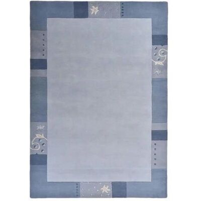 THEKO Wollteppich Royal Ganges ¦ blau ¦ Wolle ¦ Maße (cm): B: 160 H: 1,3 THEKO Wollteppich Royal Ganges ¦ blau ¦ Wolle ¦ Maße (cm): B: 160 H: 1,3