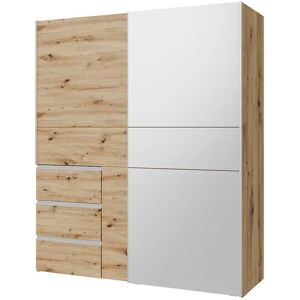 Höffner Schwebetürenschrank Widnes ¦ holzfarben ¦ Maße (cm): B: 170 H: 200 T: 61.0 Höffner Schwebetürenschrank Widnes ¦ holzfarben ¦ Maße (cm): B: 170 H: 200 T: 61.0