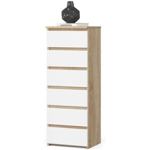 Höffner Kommode mit 6 Schubladen Carlo ¦ mehrfarbig ¦ Maße (cm): B: 40 H: 109 Höffner Kommode mit 6 Schubladen Carlo ¦ mehrfarbig ¦ Maße (cm): B: 40 H: 109