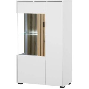 INOSIGN Hudson Weiß/Eiche Stauraumvitrine - Schrank INOSIGN Hudson Weiß/Eiche Stauraumvitrine - Schrank