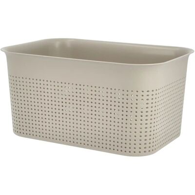 Rotho Aufbewahrungsbox BRISEN ¦ beige ¦ Polypropylen ¦ Maße (cm): B: 26 H: 13 Rotho Aufbewahrungsbox BRISEN ¦ beige ¦ Polypropylen ¦ Maße (cm): B: 26 H: 13