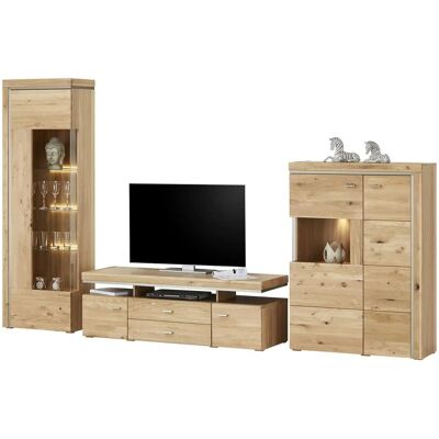 Woodford Wohnwand Bruni ¦ holzfarben ¦ Maße (cm): B: 316 H: 202 T: 51.0 Woodford Wohnwand Bruni ¦ holzfarben ¦ Maße (cm): B: 316 H: 202 T: 51.0