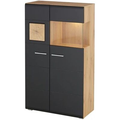 Höffner Vitrine Cortina ¦ schwarz ¦ Maße (cm): B: 80 H: 139 T: 37.0 Höffner Vitrine Cortina ¦ schwarz ¦ Maße (cm): B: 80 H: 139 T: 37.0