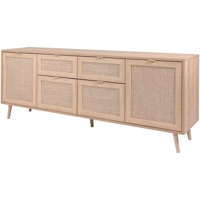 Sconto Belem Holzfarben Sideboard - 180x71x40 cm Sconto Belem Holzfarben Sideboard - 180x71x40 cm
