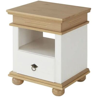 Sconto Massetto Nachttisch - 52x59 cm - Weiß - Nachttisch Sconto Massetto Nachttisch - 52x59 cm - Weiß - Nachttisch