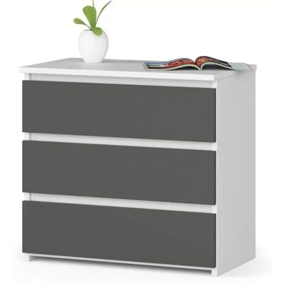 Höffner Kommode mit 3 Schubladen Carlo ¦ mehrfarbig ¦ Maße (cm): B: 60 H: 57 Höffner Kommode mit 3 Schubladen Carlo ¦ mehrfarbig ¦ Maße (cm): B: 60 H: 57