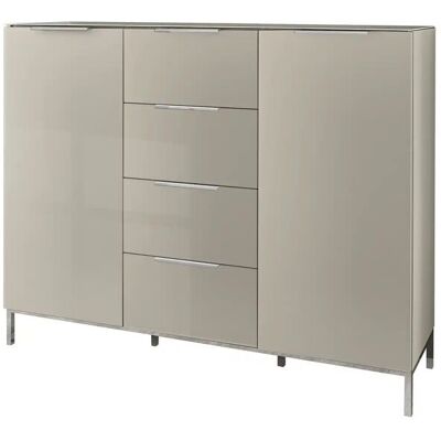 Höffner Kommode mit 2 Türen Vitreo Neo ¦ beige ¦ Maße (cm): B: 135 H: 108 T: 40.0 Höffner Kommode mit 2 Türen Vitreo Neo ¦ beige ¦ Maße (cm): B: 135 H: 108 T: 40.0