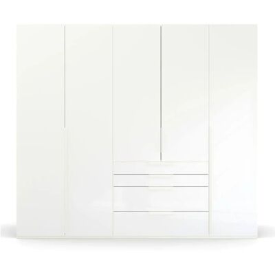 RAUCH Purisma Kleiderschrank - Alpinweiß, Glasfront, 251x223x60 cm RAUCH Purisma Kleiderschrank - Alpinweiß, Glasfront, 251x223x60 cm