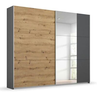 RAUCH Aurelio Kleiderschrank - 2 verstellbare Regale, 2 Stangen, Spiegeltüren RAUCH Aurelio Kleiderschrank - 2 verstellbare Regale, 2 Stangen, Spiegeltüren
