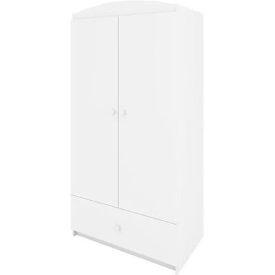 Kocot Kids Babydream Weißer Schrank mit 2 Türen & 1 Schublade Kocot Kids Babydream Weißer Schrank mit 2 Türen & 1 Schublade