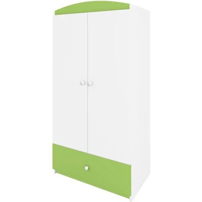 Babydreams Weiß-Grün Doppeltür-Garderobe - Garderobe Babydreams Weiß-Grün Doppeltür-Garderobe - Garderobe