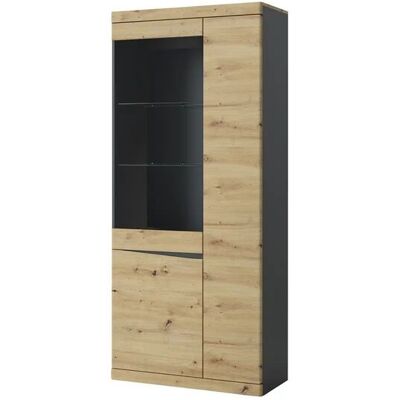 Höffner Vitrine Turino Neo ¦ holzfarben ¦ Maße (cm): B: 86 H: 196,5 T: 39.9 Höffner Vitrine Turino Neo ¦ holzfarben ¦ Maße (cm): B: 86 H: 196,5 T: 39.9