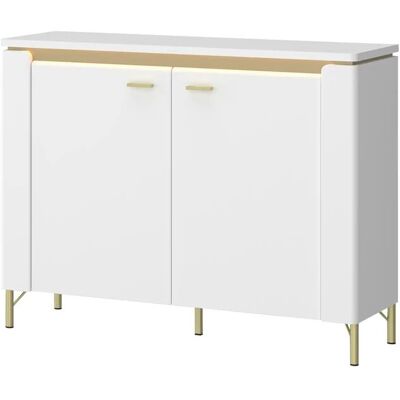 H&F Lazio Sideboard Weiß - Stauraum & Modernes Design H&F Lazio Sideboard Weiß - Stauraum & Modernes Design