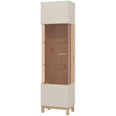 Höffner Vitrine Esperia ¦ beige ¦ Maße (cm): B: 51,5 H: 191,5 T: 35.0 Höffner Vitrine Esperia ¦ beige ¦ Maße (cm): B: 51,5 H: 191,5 T: 35.0