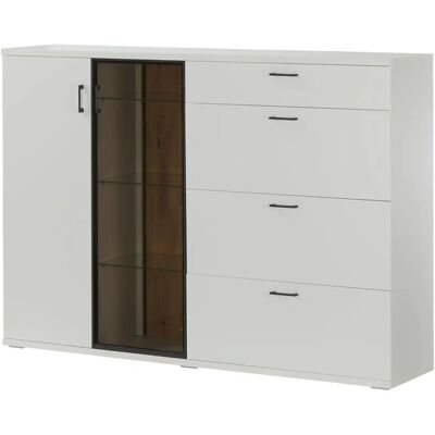 Jette Home Sideboard Yannik ¦ grau ¦ Maße (cm): B: 180 H: 127 T: 41.0 Jette Home Sideboard Yannik ¦ grau ¦ Maße (cm): B: 180 H: 127 T: 41.0