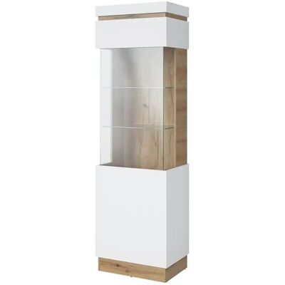 Calabria wei Vitrine - 60x201x40cm Schränke Calabria wei Vitrine - 60x201x40cm Schränke